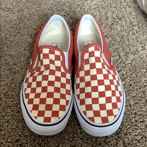Red checkered vans